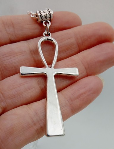 Ankh necklace large key - ankh, of