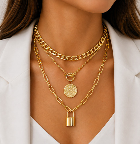 Zara 18k gold plated chunky - gold,