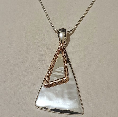 Long silver rose gold tone - silver,