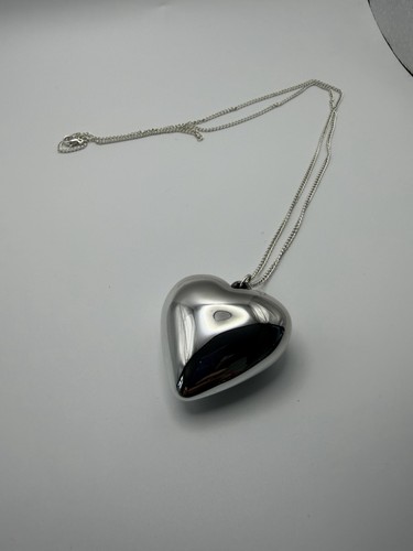 Big chunky silver heart - big,