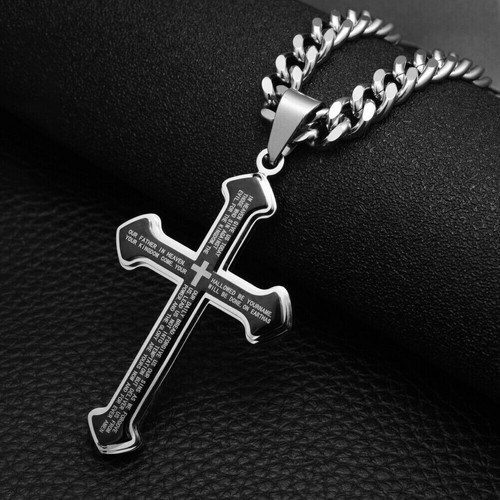 Mens 7mm cuban - chain, stainless