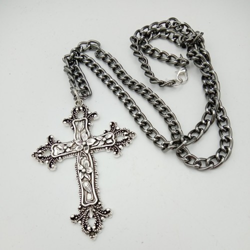 Big crucifix necklace - big,