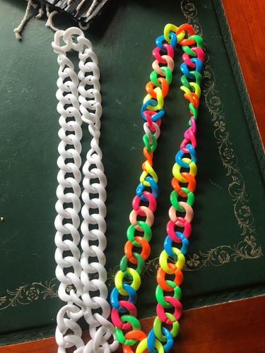 Chunky neon necklaces many - ,