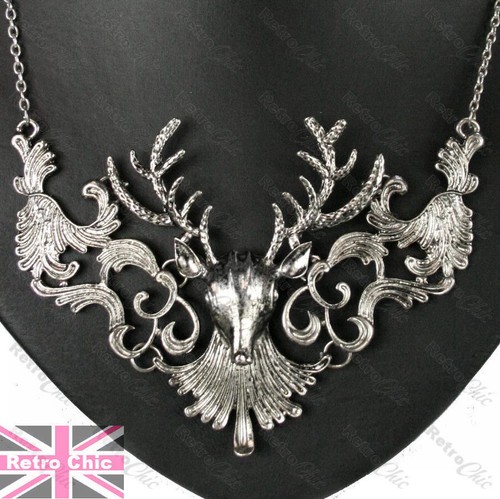 Large stag necklace chain - large, big