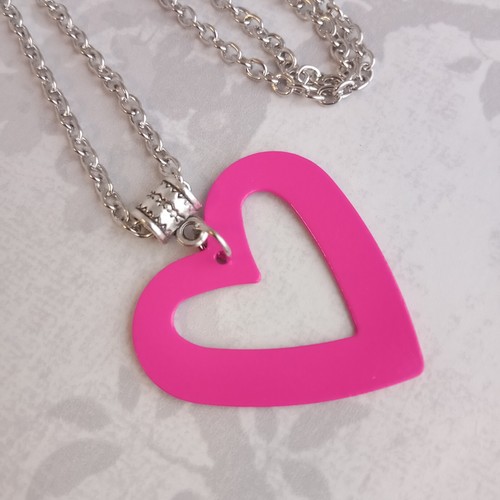 Big heart necklace hot - big,