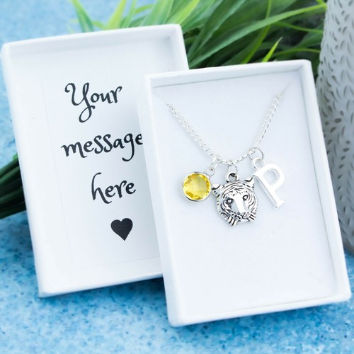 Tiger necklace personalisd - tiger, necklace,
