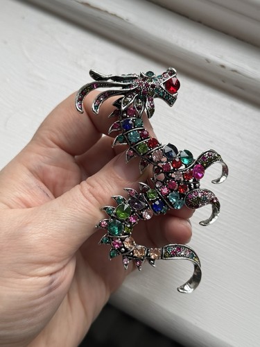Multicoloured large big brooch - multicoloured,