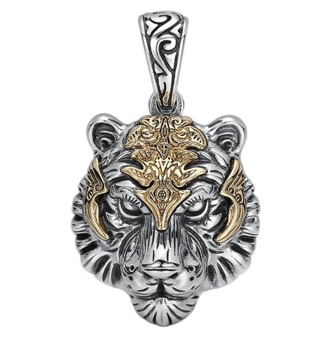 Tiger pendant necklace chain - tiger,