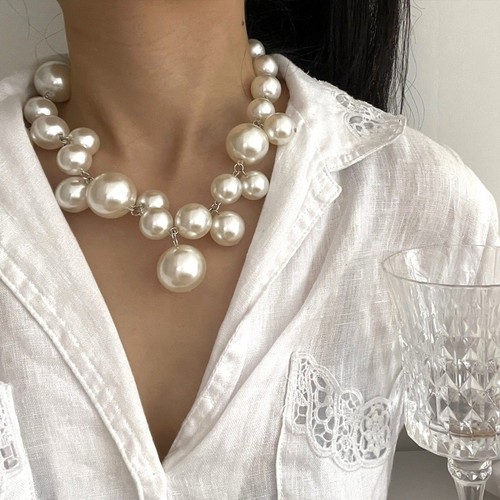 Elegant big imitation pearl - elegant,