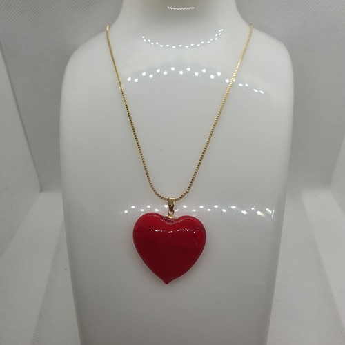 Big heart necklace color - heart,