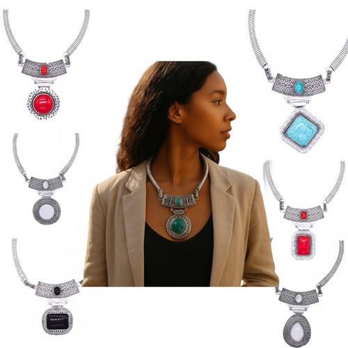 Silver marble pendant necklace - pendant,
