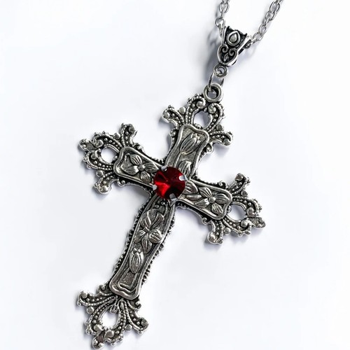 Y2k punk crystal big - crystal, cross